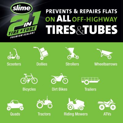 Image showing 7 th Slime 2-in-1 Tire and Tube Sealant, 1 gal.