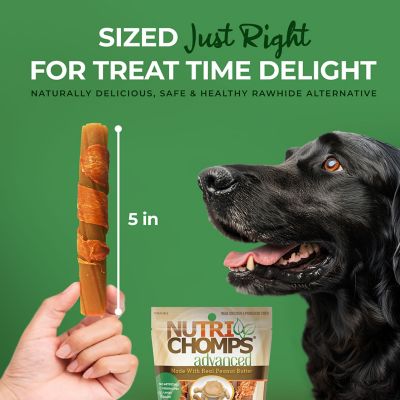 Image showing  Advanced 6 in. Peanut Butter Flavor Twists with Real Chicken, 4 ct.