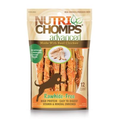 NutriChomps Advanced 6 in. Chicken Flavor Mini Twists Wrapped with Real Chicken, 12 Count Dog Chews