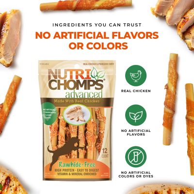 Image showing  Advanced 6 in. Peanut Butter Flavor Twists with Real Chicken, 12 ct.