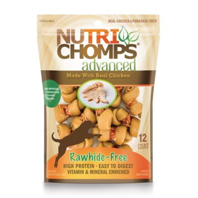 NutriChomps Advanced 2.5 in. Chicken Flavor Mini Knots Wrapped with Real Chicken, 12 Count Dog Chews