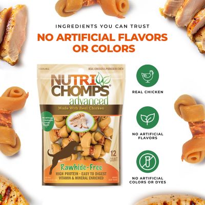 Image showing  Advanced 2.5 in. Chicken Flavor Mini Knots with Real Chicken, 12 ct.