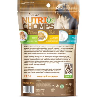 Image showing 6 th NutriChomps 5-inch Assorted Chicken, Milk and Peanut Butter Wrapped Mini Sticks, 12 ct. Dog Chews