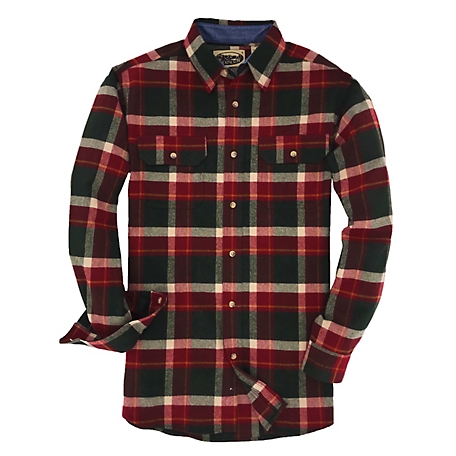Backpacker Men's Canyon Falls Combed Cotton Flannel Shirt at Tractor ...