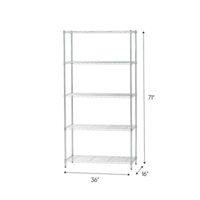 Iris Usa 5 Shelf Adjustable Metal Wire, Adjustable Storage Shelves