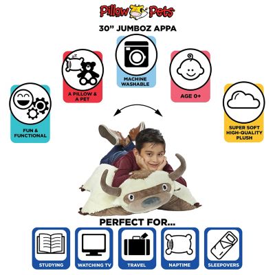 Image showing  Jumbo Nickelodeon Avatar Appa Pillow Toy
