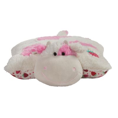 Image showing  Sweet Scented Strawberry Milkshake Cow Pillow Toy
