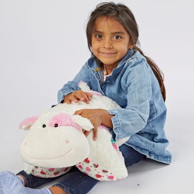 Image showing  Sweet Scented Strawberry Milkshake Cow Pillow Toy