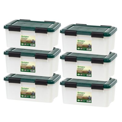 IRIS USA 19 qt. Remington Weathertight Storage Boxes, 6-Pack