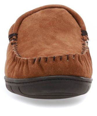 Image showing  Men's Trapper Wool Blend Wheat Leather Upper Slippers