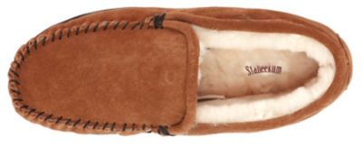 Image showing  Men's Trapper Wool Blend Wheat Leather Upper Slippers