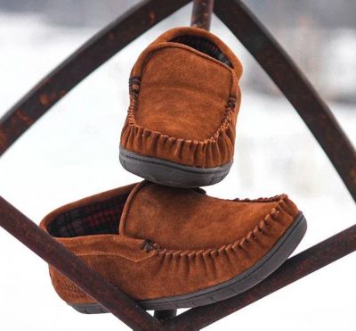 Image showing 6 th Staheekum Men's Trapper Flannel Slippers