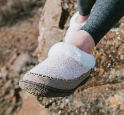 Image showing 6 th Staheekum Serene Brushed Knit Slippers, Taupe Blush