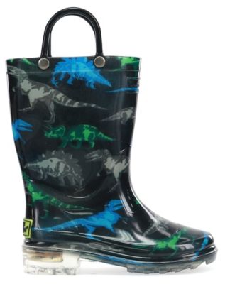 Image showing  Boys' Dinosaur Friends Lighted Mid Waterproof Rain Boots