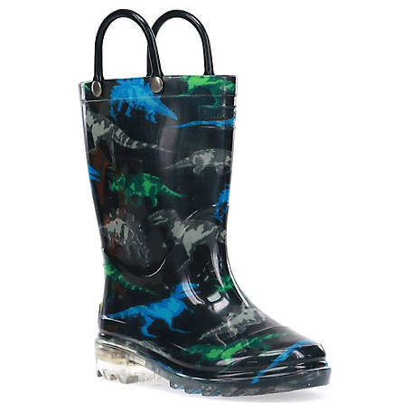 Western Chief Kids' Waterproof Rain Boots That Light up with Each Step