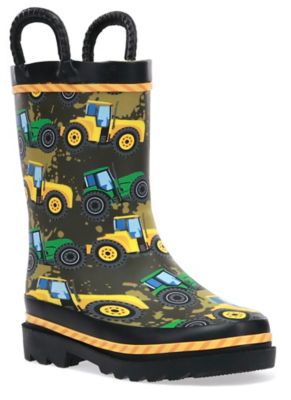 Western Chief Boys' Tractor Tough Mid Waterproof Rain Boots