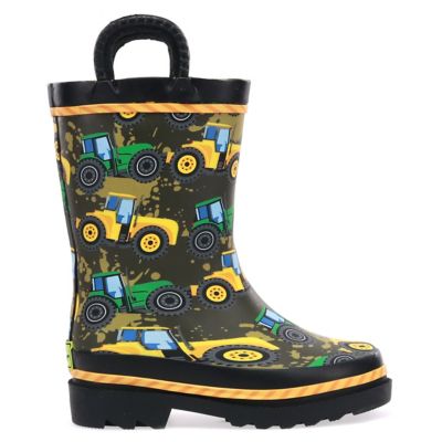 Image showing  Boys' Tractor Tough Mid Waterproof Rain Boots