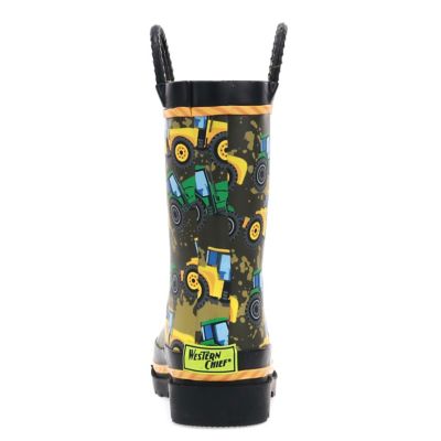 Image showing 5 th Western Chief Boys' Tractor Tough Mid Waterproof Rain Boots