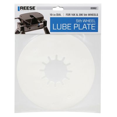 Image showing  5th Wheel Round Lube Plate, 10 in. x 3/6 in.