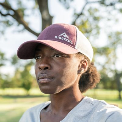 Image showing  Women's Rubber Logo Trucker Cap