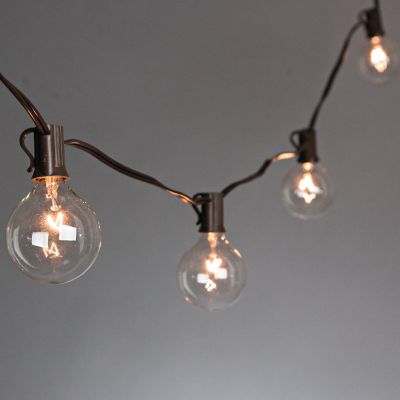 Image showing  Electric Patio Light Strings with 20 G40 Bulbs, 20 ft., 2-Pack
