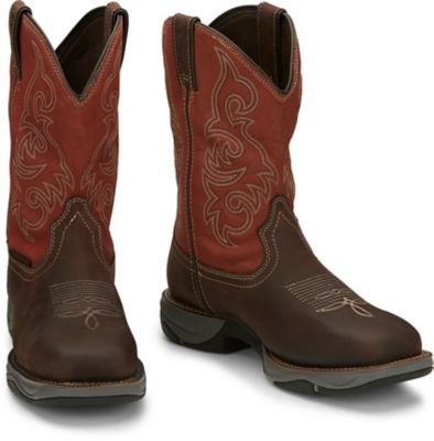 Image showing 4 th Tony Lama Men's Junction 11 in. Square Steel Toe Work Boots