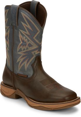 Justin Men's Steel Toe Driller Cowhide Stampede Collection