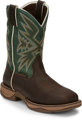 NWOT Mens Steel Toe Square Toe Work Boots Tony Lama Green NEW Workwear 12 D rr3363 Men main image 4