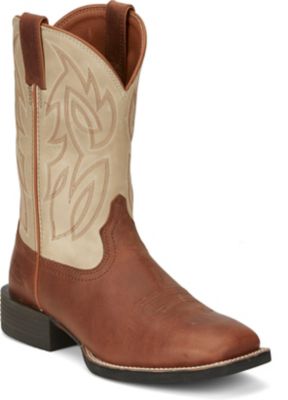 Justin Men's Canter Square Toe Western Boots, 11 in., 1-Pair