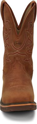 Image showing 3 th Justin Men's Resistor Waterproof Square Nano Composite Toe Work Boots, 11 in.