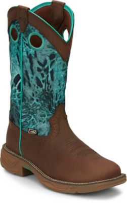 Justin Women's Rush Soft Toe Waterproof Work Boots, 11 in.