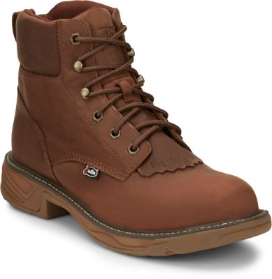 Justin Men's Rush 6 in. Waterproof Round Soft Toe Work Boot