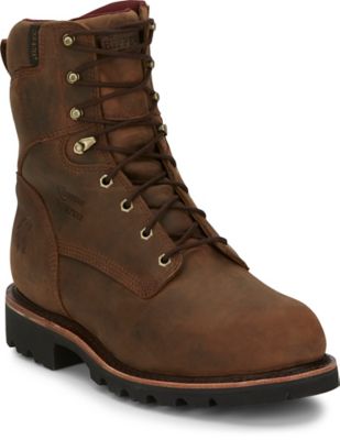 Chippewa Men's Waterproof Work Boots, 8 in., 59330 E 080