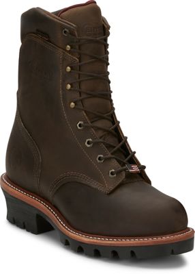 Chippewa Men's Waterproof Work Boots, 9 in., 59405 E 080