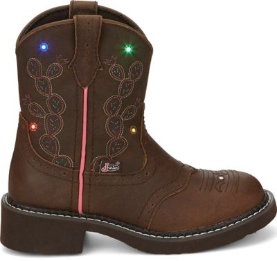 Image showing 4 th Justin Glitzi Light-Up Western Boots