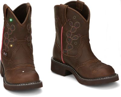 Image showing 6 th Justin Glitzi Light-Up Western Boots