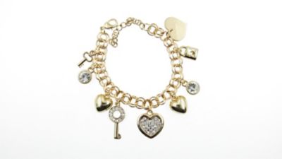 Buddy G's Key to My Heart Pin Charm Bracelet