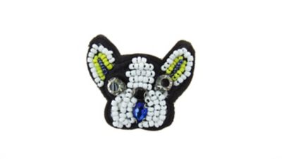 Buddy G's Man's Best Friend Brooch Pin, Beaded