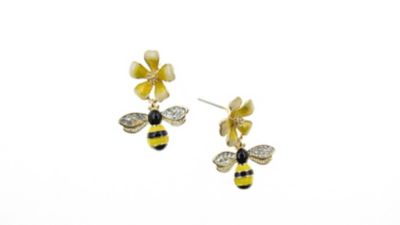 Buddy G's Bee to a Flower Earrings