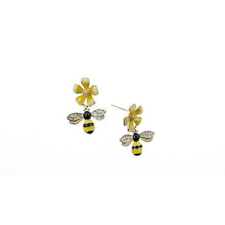 Buddy G's Bee to a Flower Earrings