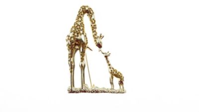 Buddy G's Mom and Me Giraffe Brooch Pin Accessory