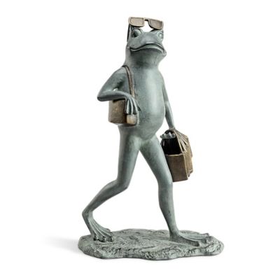 SPI Home Suave Shopper Frog Garden Sculpture