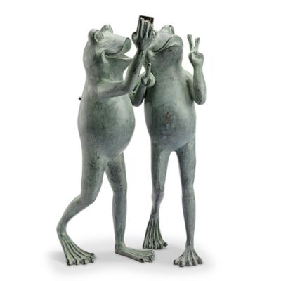 SPI Home Selfie Frog Friends Garden Sculpture, 21.5 in. x 13 in. x 11 in.