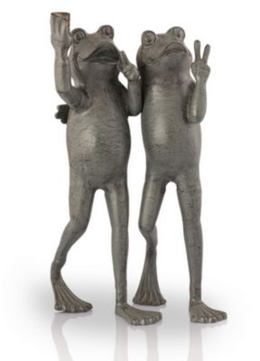 Image showing  Selfie Frog Friends Garden Sculpture, 21.5 in. x 13 in. x 11 in.