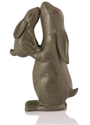 Image showing  Tender Moment Rabbits Garden Sculpture