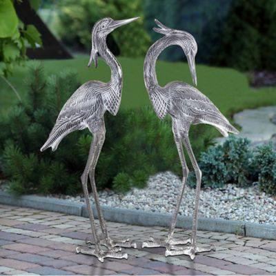 SPI Home Crested Egrets, 10.5 in. D x 14 in. W x 30 in. H, 10 lb., 2 pc.