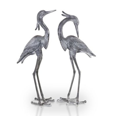Image showing  Crested Egrets, 10.5 in. D x 14 in. W x 30 in. H, 10 lb., 2 pc.