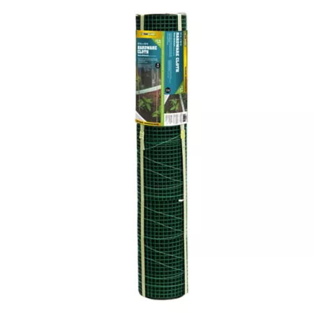 YARDGARD 25' x 3' Hardware Cloth with 1/2" Green PVC Mesh Horse & Field Fencing