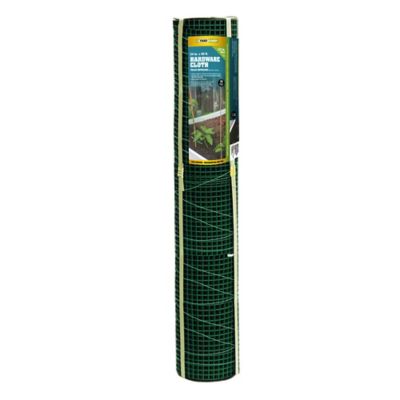 Image showing  25 x 3ft. Hardware Cloth with Green PVC 1/2 in. Mesh