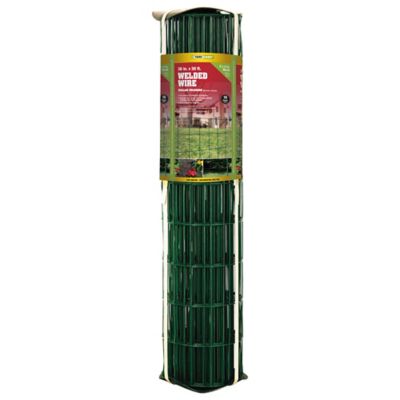 YARDGARD 50 ft. x 3 ft. Welded Wire with Green PVC-Coated 4 in. x 2 in. Mesh